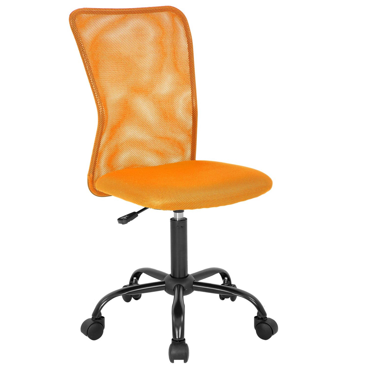 BestOffice Ergonomic Office Chair Desk Chair Mesh Computer Chair Armless Back Support Modern Executive Rolling Swivel Chair with Lumbar Support (Orange)