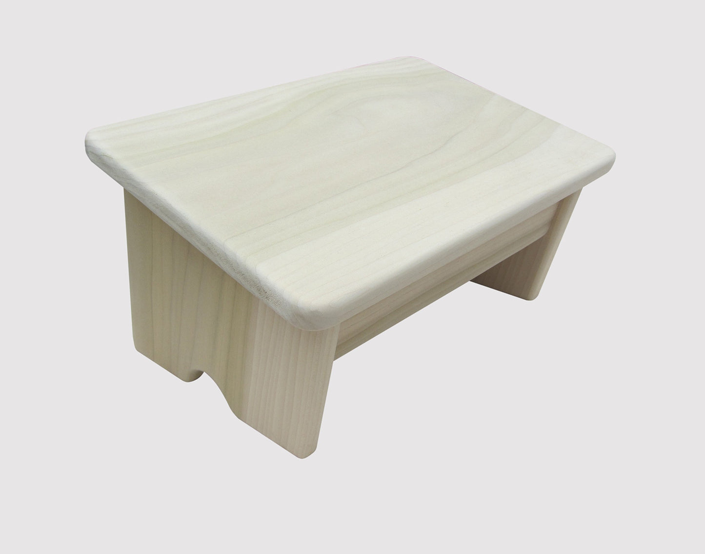 KR Ideas Nursing Foot Stool 6" Tall Poplar Wood (Made in The USA) (Unfinished)
