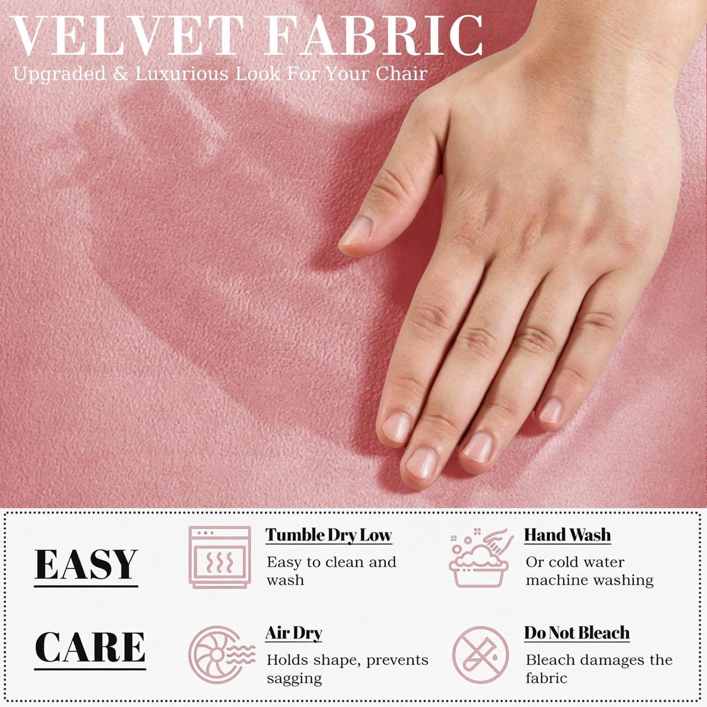 YEMYHOM Real Velvet Couch Covers for 2 Cushion Couch High Stretch 1 Piece Loveseat Slipcover for Pets Dogs Anti Slip Love Seat Sofa Slipcover Furniture Protector (55"-69", Dusty Pink)