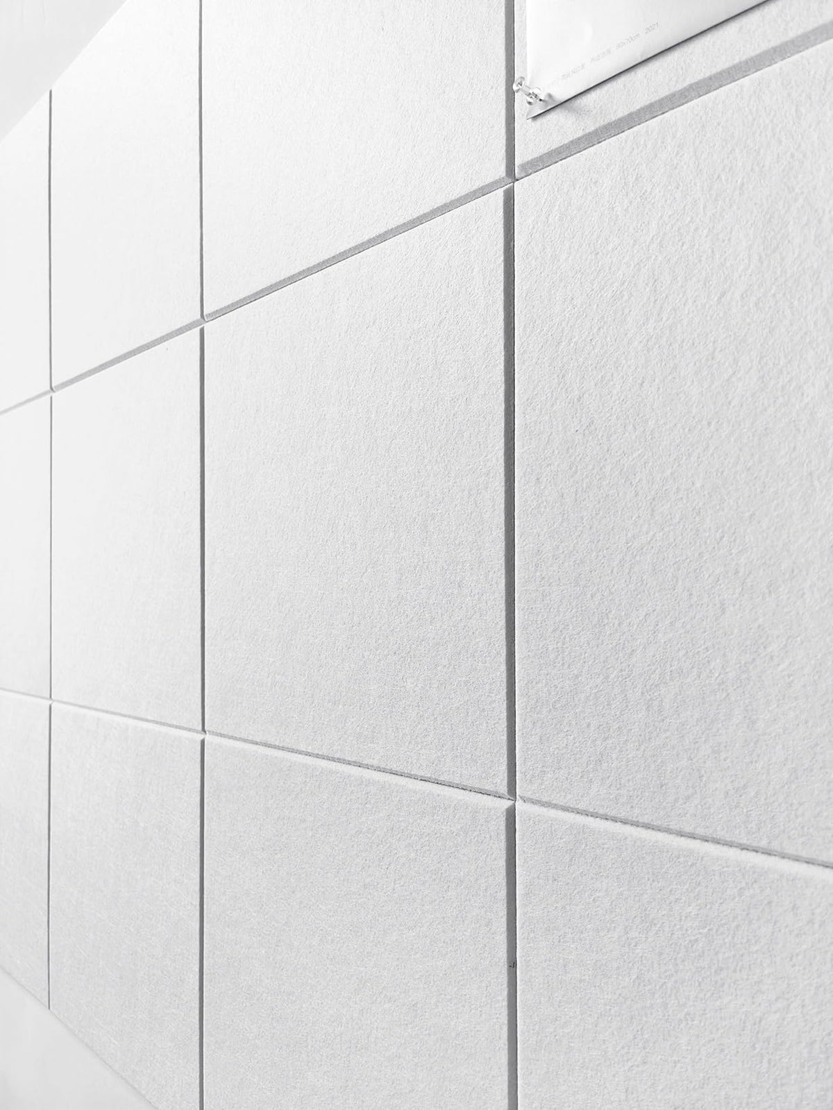 White Cork Board Tiles | Large Cork Board Alternative | Felt Wall Tiles (12-Pack) | Aesthetic Felt Bulletin Board for Office, Home & Classroom | Large Cork Boards for Walls Memo Board | White