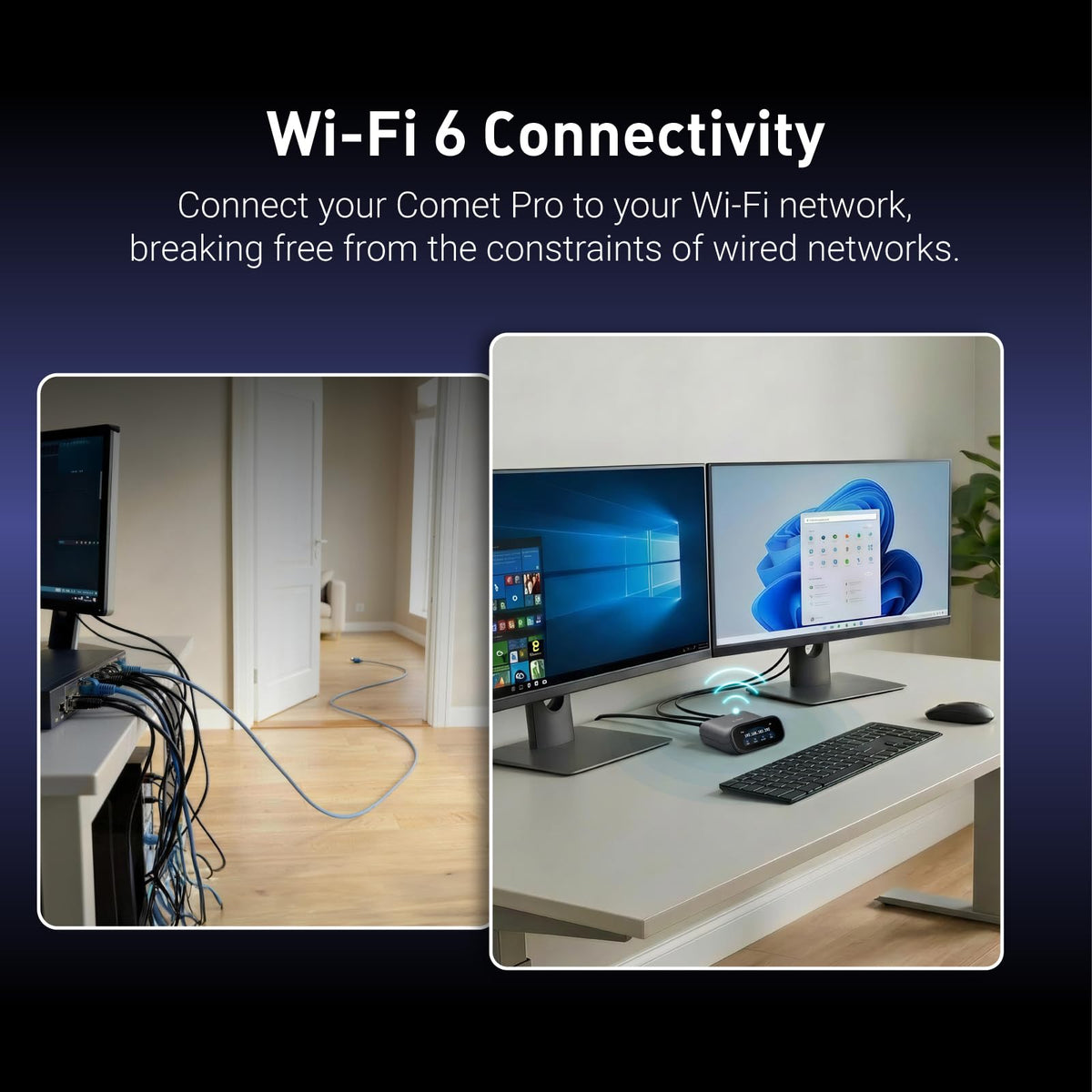 GL.iNet Comet Pro (GL-RM10) Remote KVM Over Wi-Fi, Dual Band Wi-Fi 6, 4K@30FPS Passthrough, Touchscreen, 32GB eMMC,Tailscale Support Remote Access and ATX/fingerbot for Disaster Recovery, Home Office