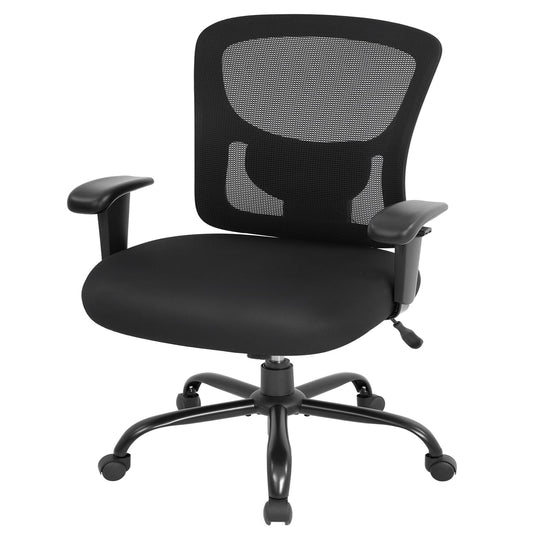 BestOffice Big and Tall Office Chair 500lbs Desk Chair Mesh Computer Chair with Lumbar Support Wide Seat High Back