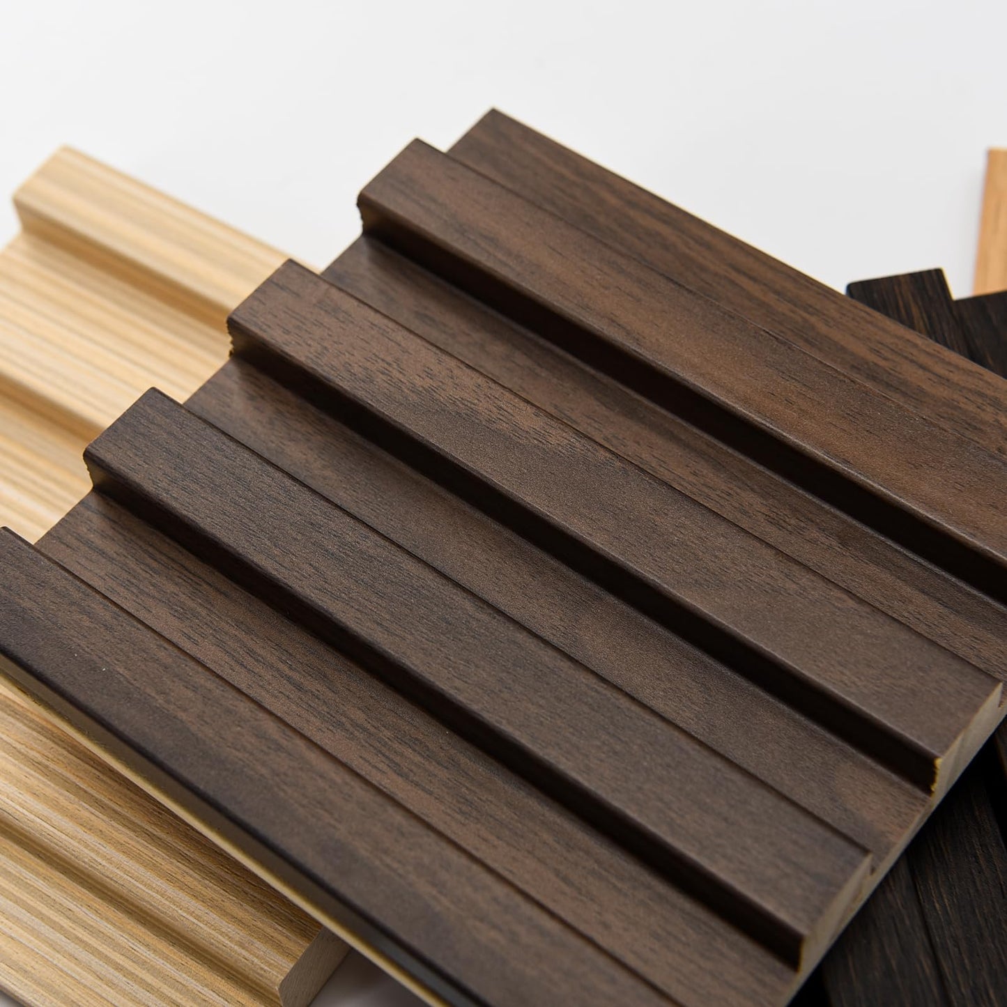 Art3d Slat Wood Wall Paneling for Interior and Ceiling Decoration - 5 Samples Pack, 6 x 5.7in.