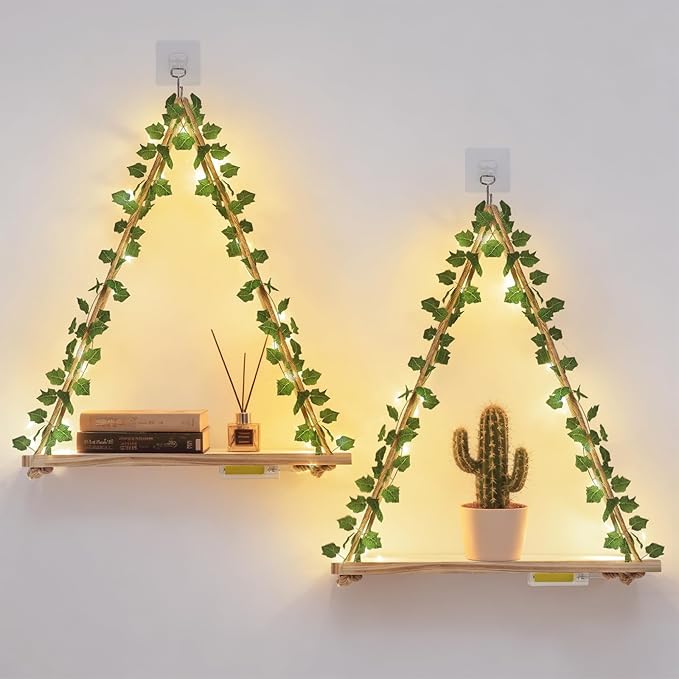 RICHER HOUSE Macrame Floating Shelves