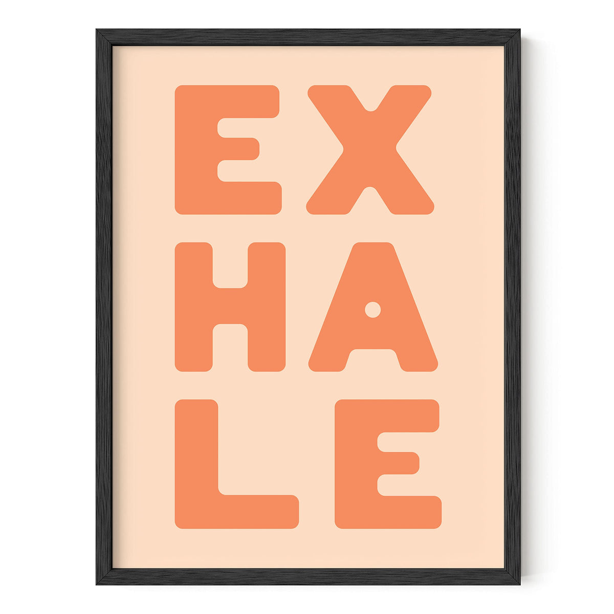 HAUS AND HUES Inhale Exhale Wall Art and Yoga Poster - Inhale Exhale Prints and Yoga Quotes Wall Decor | Inhale Wall Art Poster Wall Decor Meditation Art | Unframed 12"x16"