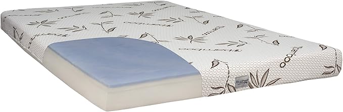 RecPro RV Bunk Bed Mattress Memory Foam Mattress 6" Gel Infused w/Bamboo