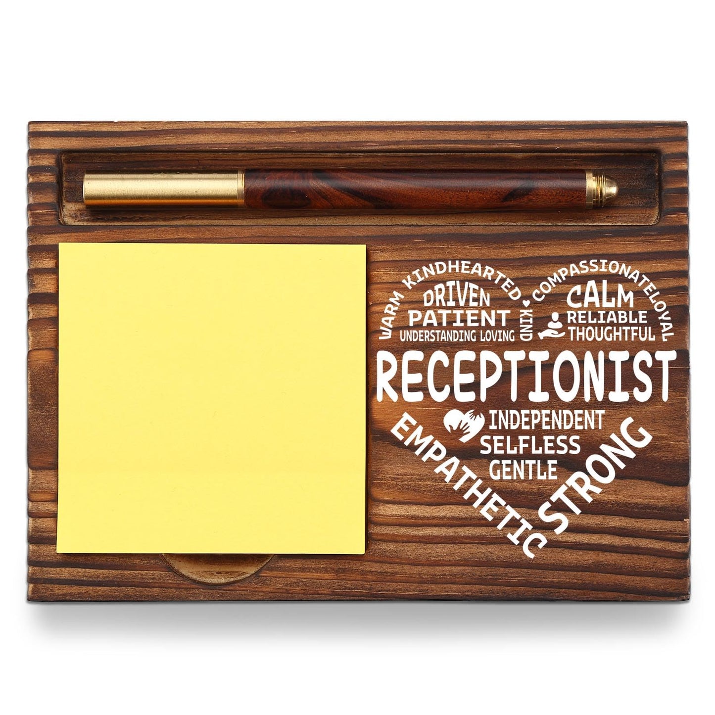 Receptionist Appreciation Gifts for Receptionist School Secretary Office Assistant Front Desk Admin, Thank You Administrative Assistant Secretary Week Gift Desk Self-Stick Note Pad Holders TZP04