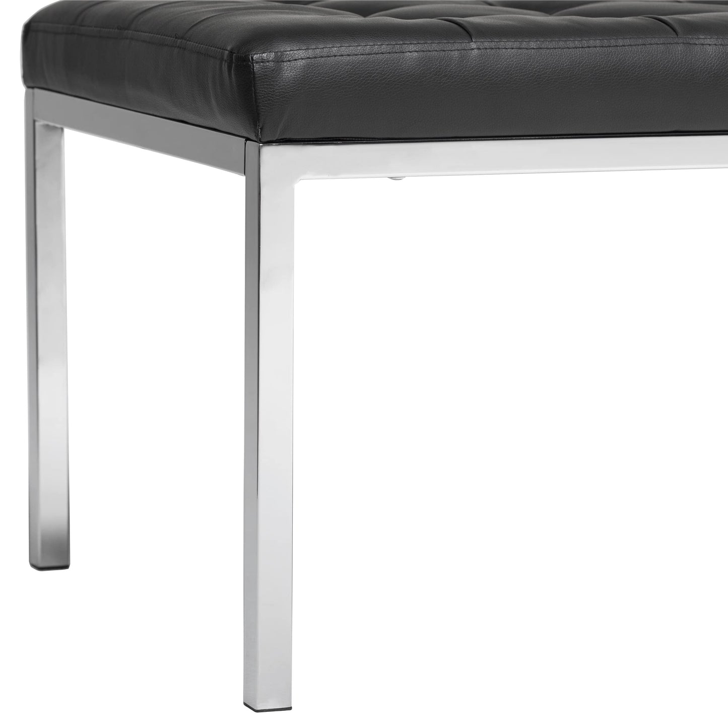 Studio Designs Home Wide Lintel Tufted Bench/Ottoman, Ebony, 60" (72044)