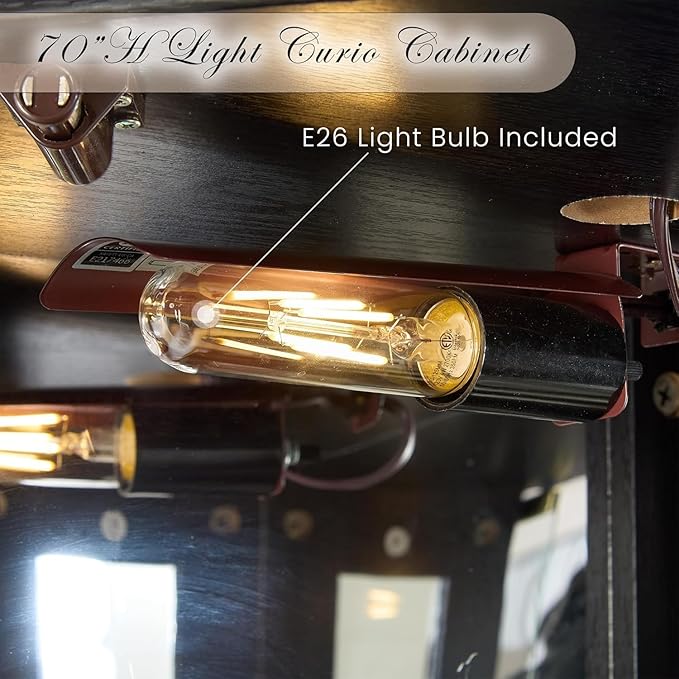 Anwick Corner Display Curio Cabinets