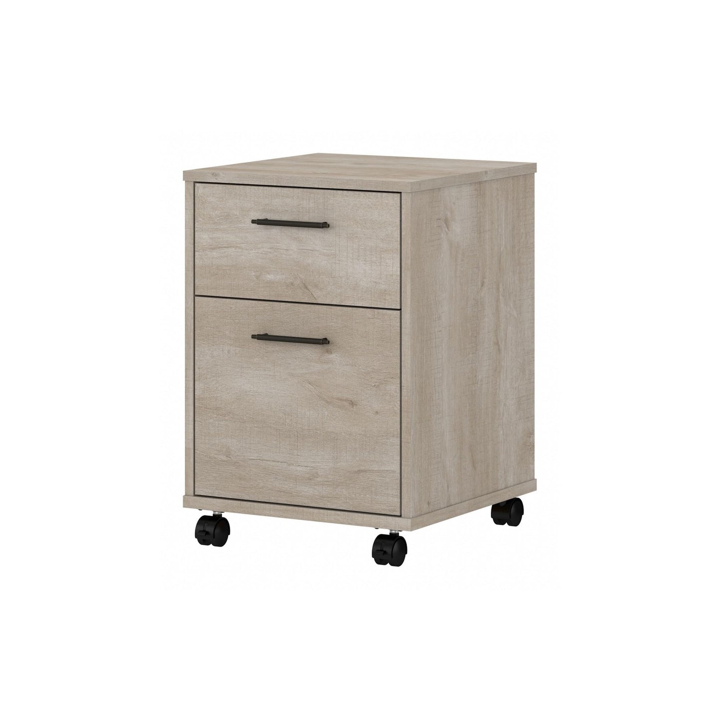 Bush Home Key West 2 Drawer Mobile File Cabinet, Rolling File Cabinet for Home Office
