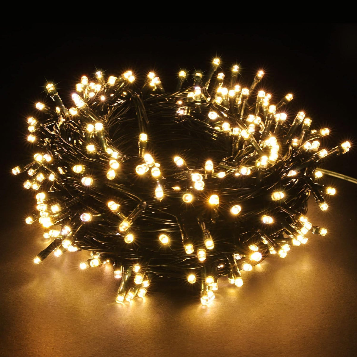 PMS 100-1000 LED Christmas Lights, Low Voltage Fairy String Lights with 8 Modes, Ideal for Xmax Tree, Garden, Home, Party, Halloween Festival Deco (Warm White, 200 LEDs)