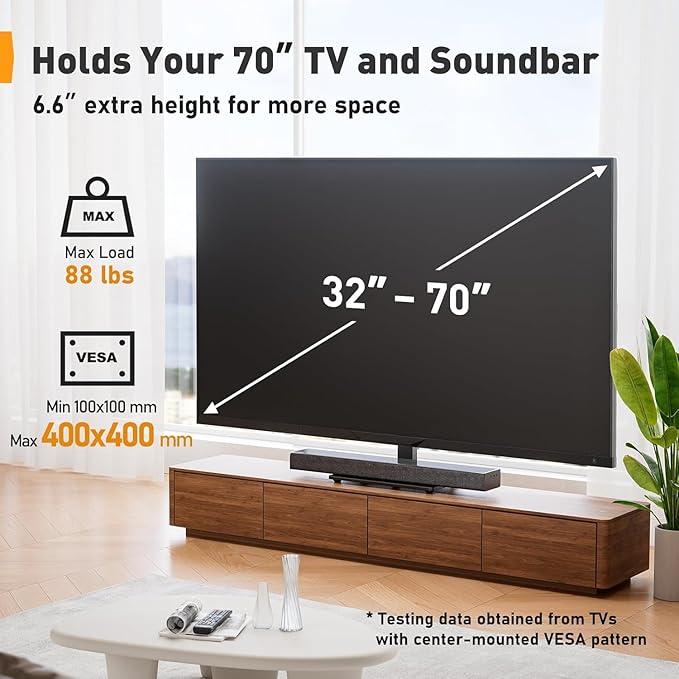 Perlegear Universal Swivel TV Stand Base