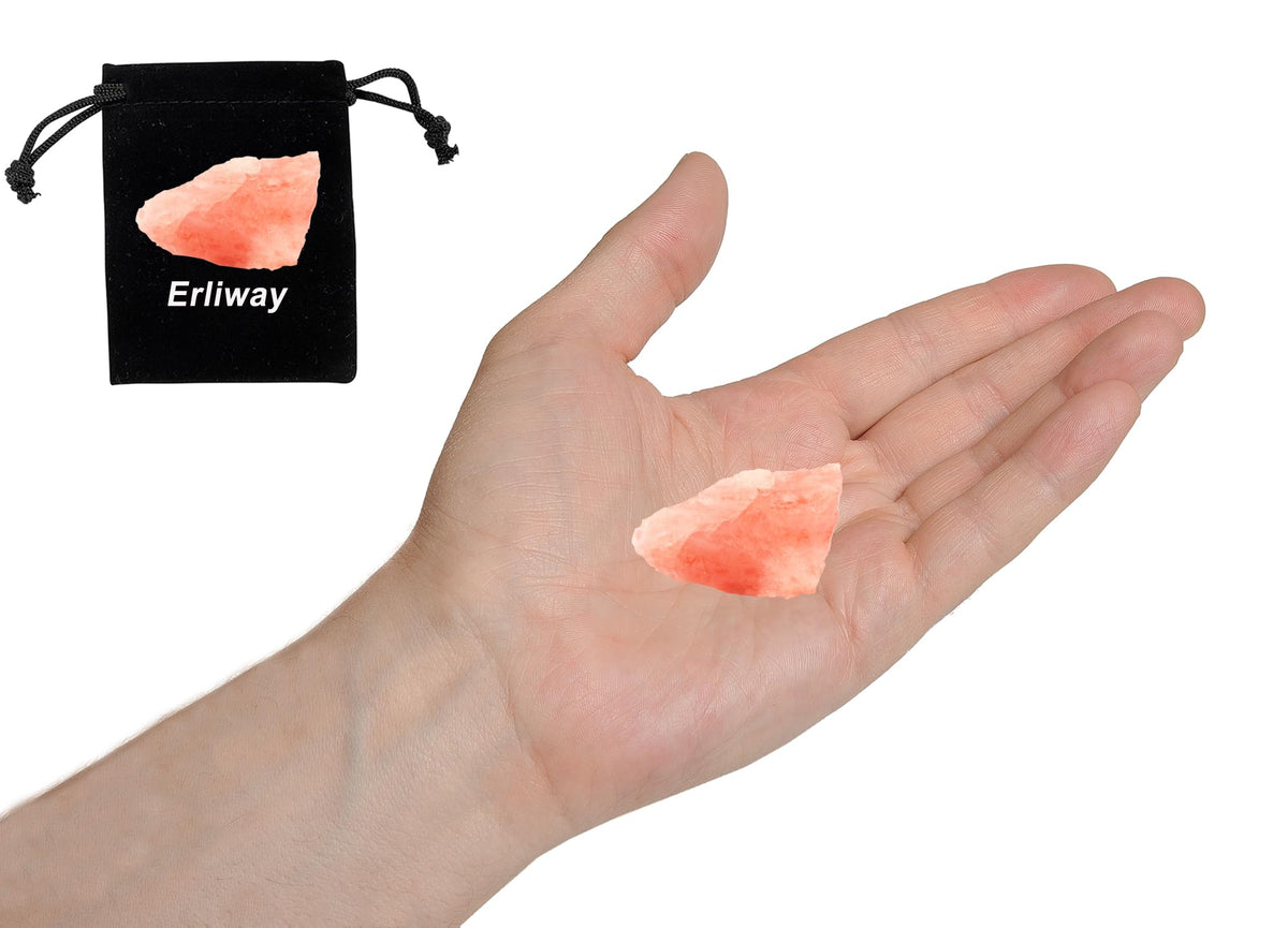 Himalayan Salt Stone Raw Crystals, Large 1.25-2.0" Healing Crystals Natural Rough Stones Crystal for Tumbling, Cabbing, Fountain Rocks, Decoration, Polishing, Wire Wrapping, Wicca & Reiki