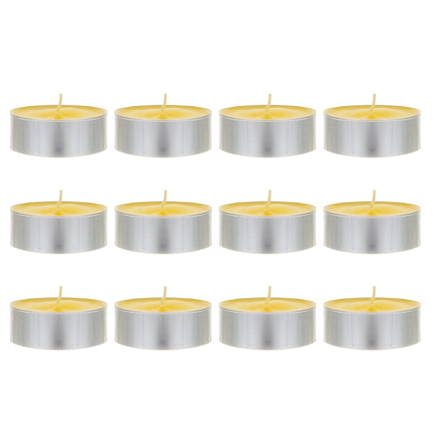 SRG 12 pcs Citronella Scented Mega Tea Light Candle, Hand Poured Paraffin Wax Candles 8 Hours, Great for Indoor & Outdoor Use, Camping, Party Usage & More
