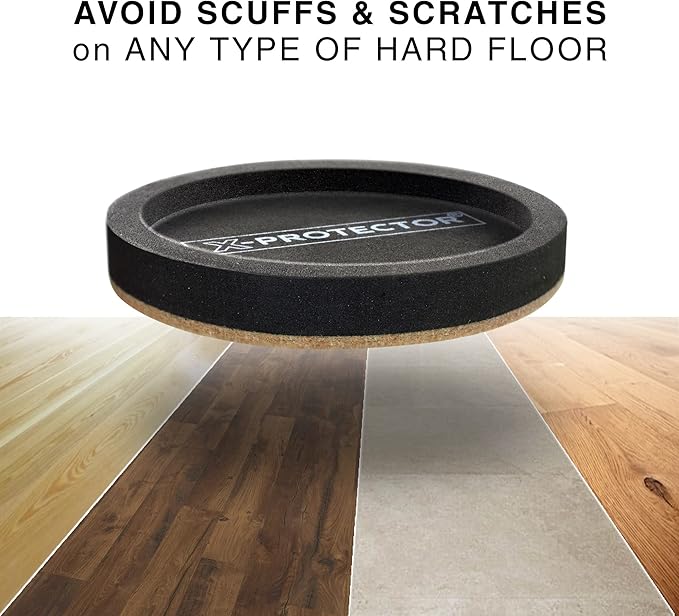 Felt Furniture Sliders for Hardwood Floors X-PROTECTOR 4 PCS 4 3/4”
