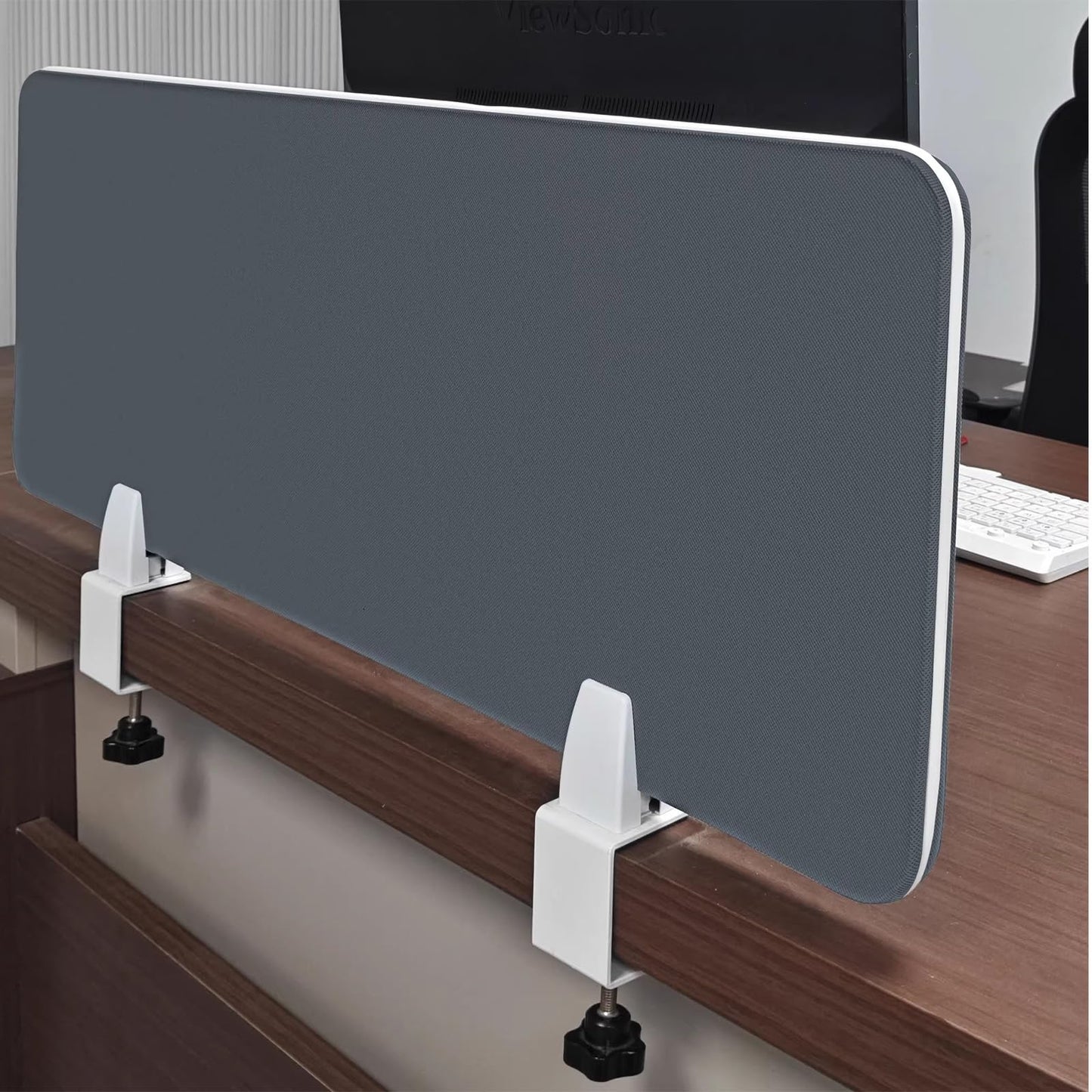 Privacy Desk Divider - Fabric Partition for Office & Studio, Windproof Design, Ideal for Workspaces, Enhance Focus & Productivity, Space-Saving Solution