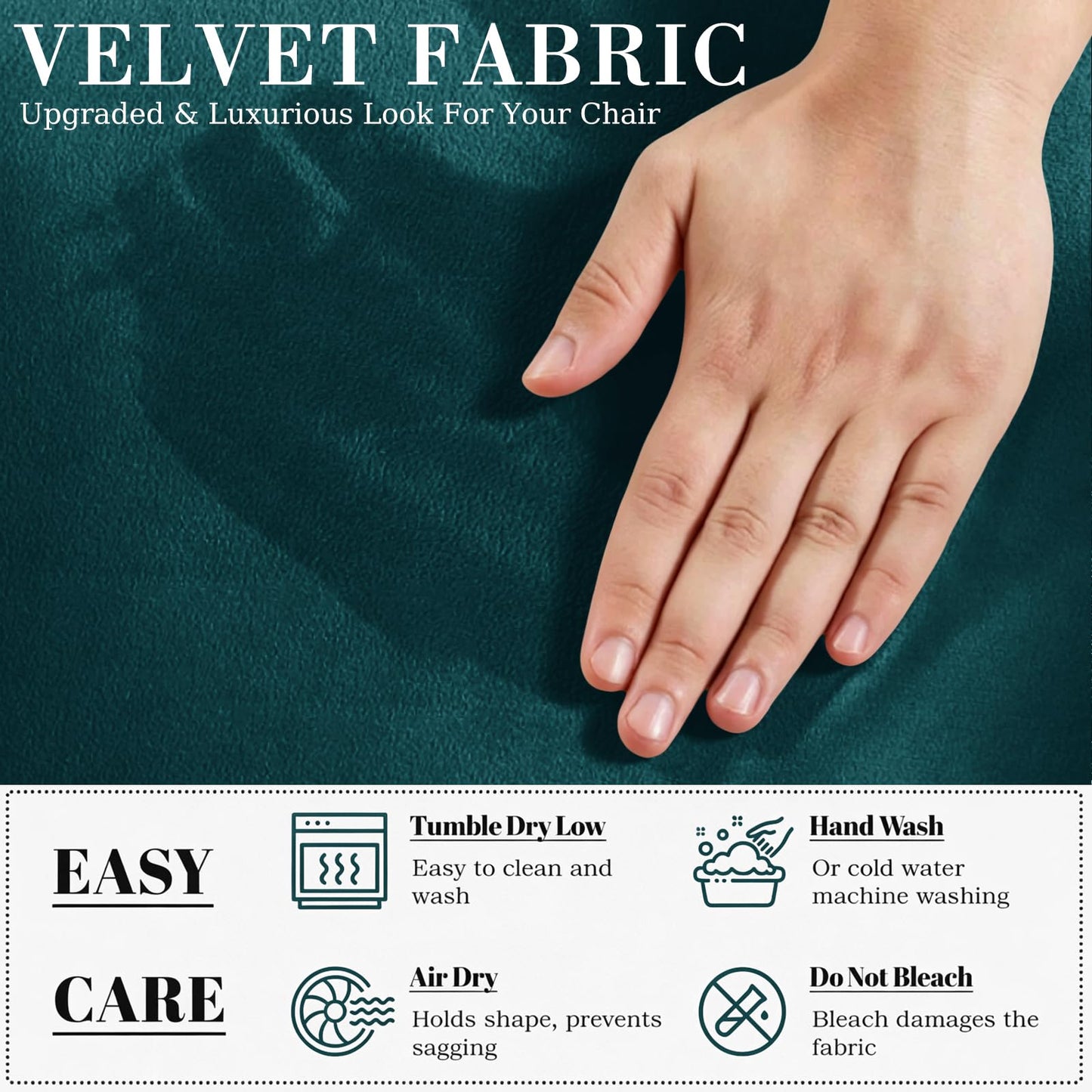 YEMYHOM Real Velvet Couch Covers for 2 Cushion Couch High Stretch 1 Piece Loveseat Slipcover for Pets Dogs Anti Slip Love Seat Sofa Slipcover Furniture Protector (55"-69", Blackish Green)