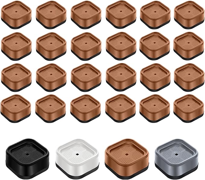 shouwuhho 24 Pack Furniture Risers Adjustable Bed Risers Heavy Duty Lifts