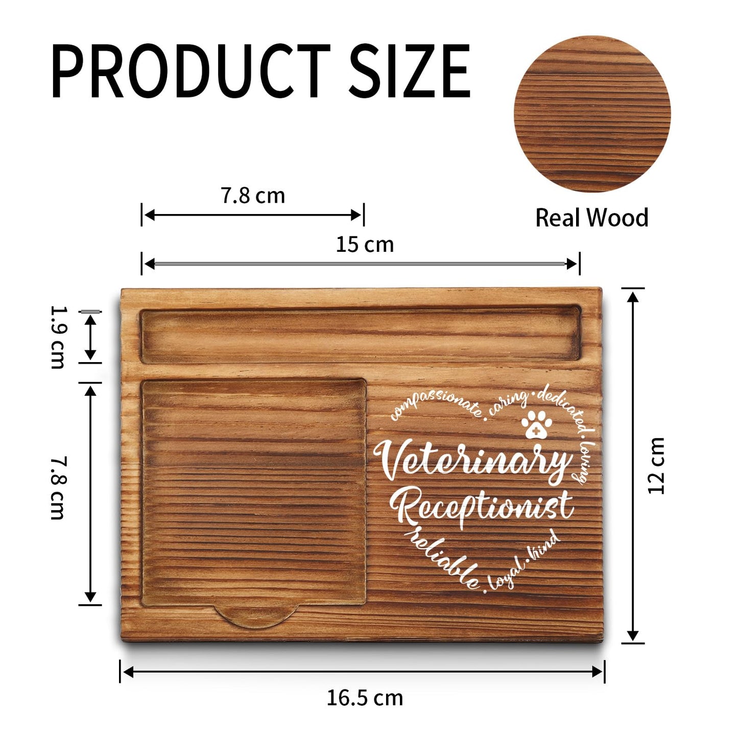 Veterinary Receptionist Gifts, Veterinary Receptionist Appreciation Gifts, Thank You Vet Receptionist Gifts for Vet Secretary, Vet Front Office Desk Self-Stick Note Pad Holders GSH10