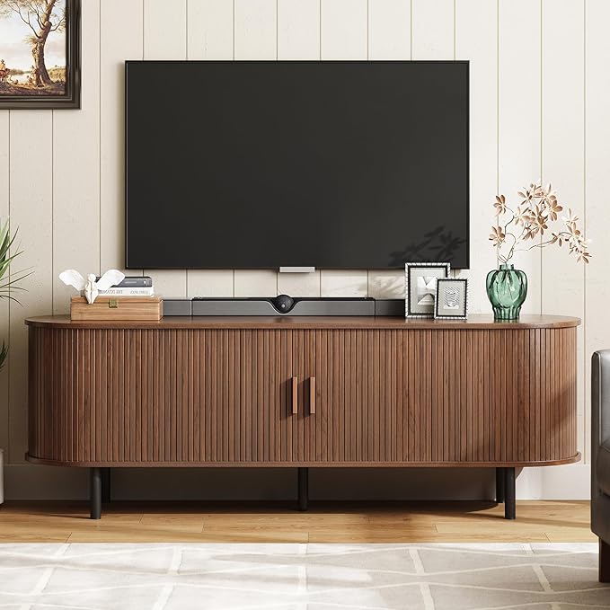 ONBRILL 63" TV Stand with Power Outlet