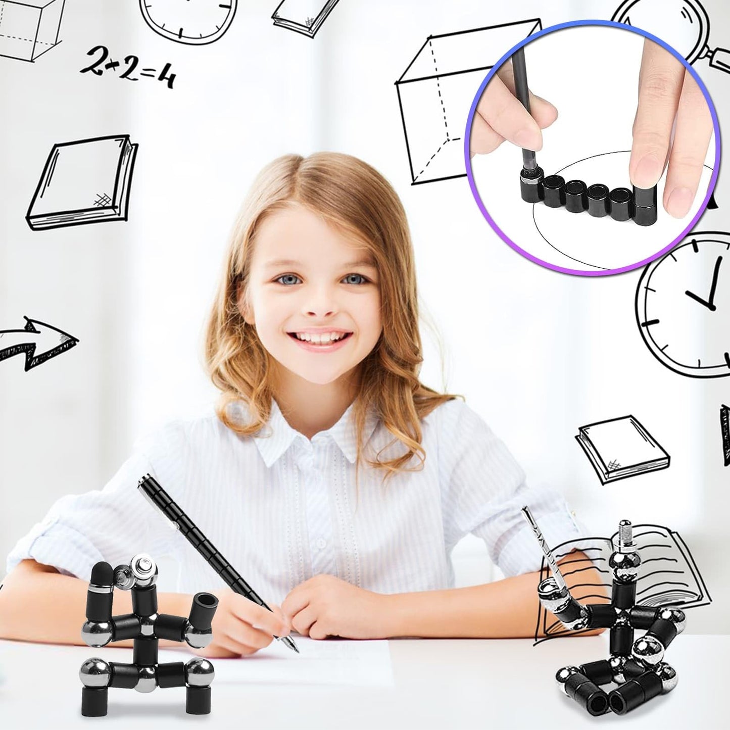 Gifts for Men Fidget Pen: Ideal Father's Day Mother's Day Graduation Gift Set,Cool Office School Desk Toy for Teens Adults, White Elephant Gifts, Cool Gadget for ADHD Men Women,Best for Stress Relief