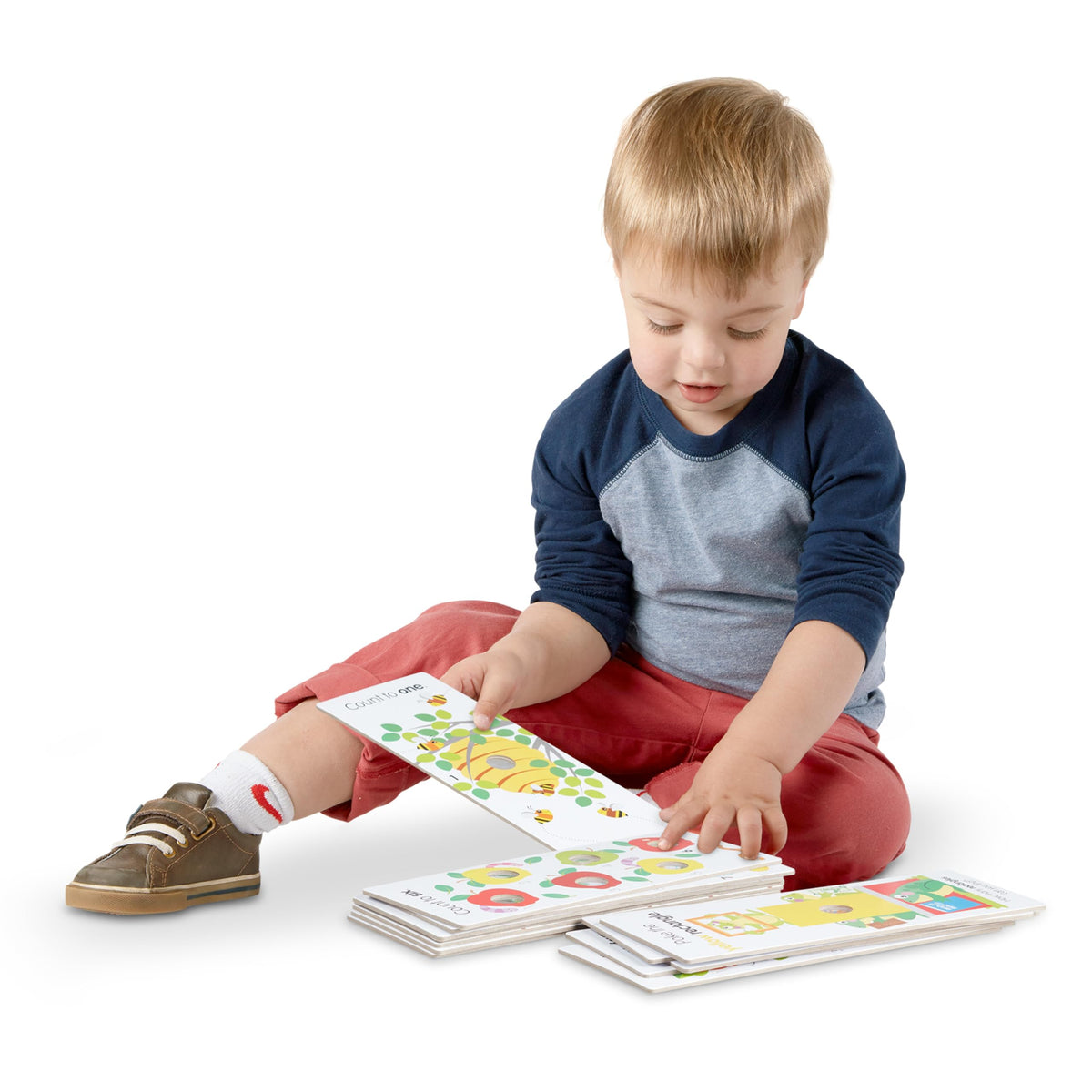 Melissa & Doug Poke-a-Dot! Numbers, Shapes & Colors Jumbo Learning Cards, 13 Double Sided Interactive Flash Cards, Educational Activities for Toddlers & Preschoolers, Ages 1+