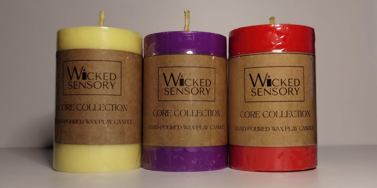 Premium Wax Play Candle - Unscented Body Safe Wax Blend for Sensory Play, Comfortable Heat Sensation - Perfect for Couples & Beginners (Red)