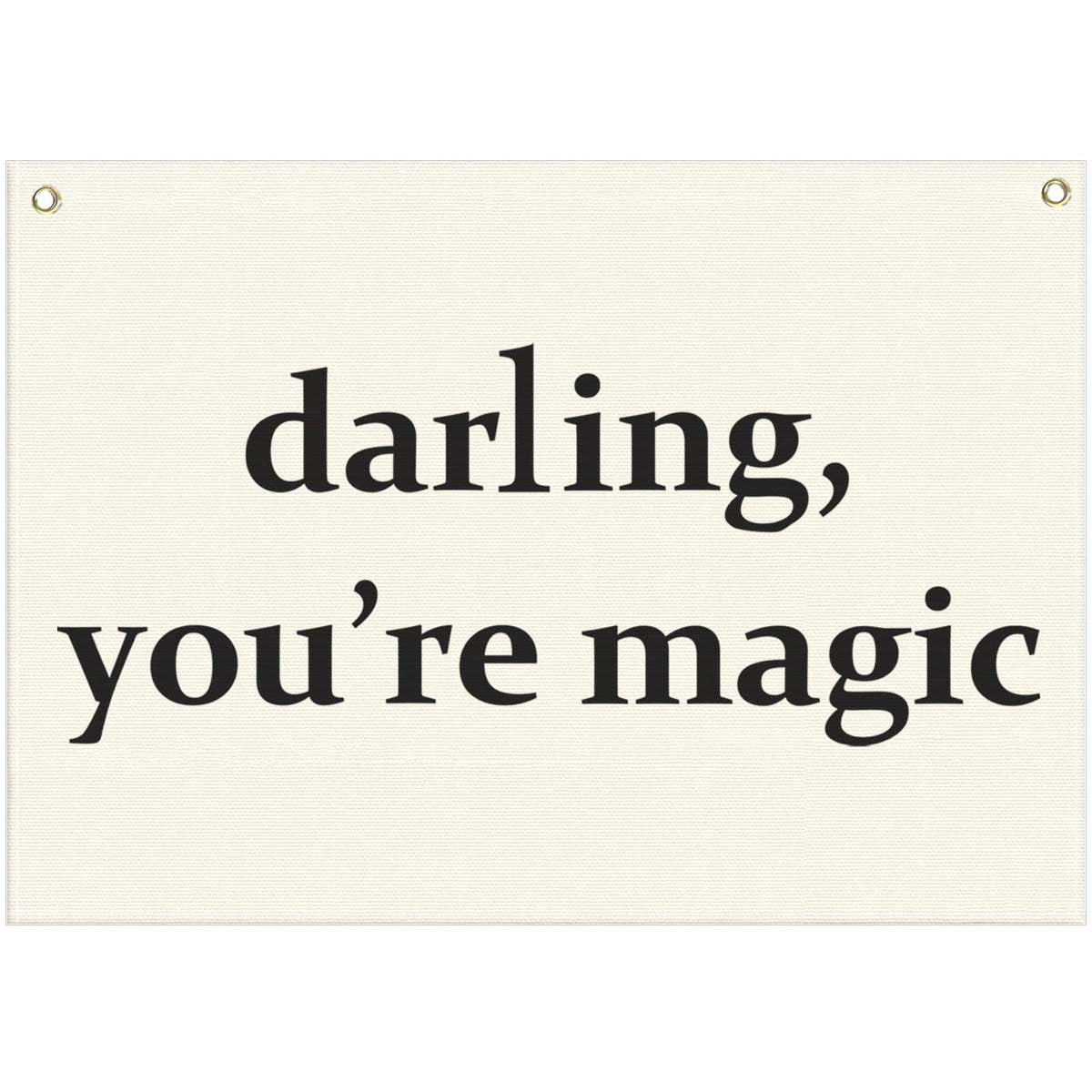 Nursery Canvas Banner Wall Decor Hanging Rectangular Flag Sign Art for Baby Kids Boy Girl,Babyroom Bedroom Playroom Decor,Christmas Gift for Nursery Wall Decor-Darling You’re Magic-28.5"L x 20"W