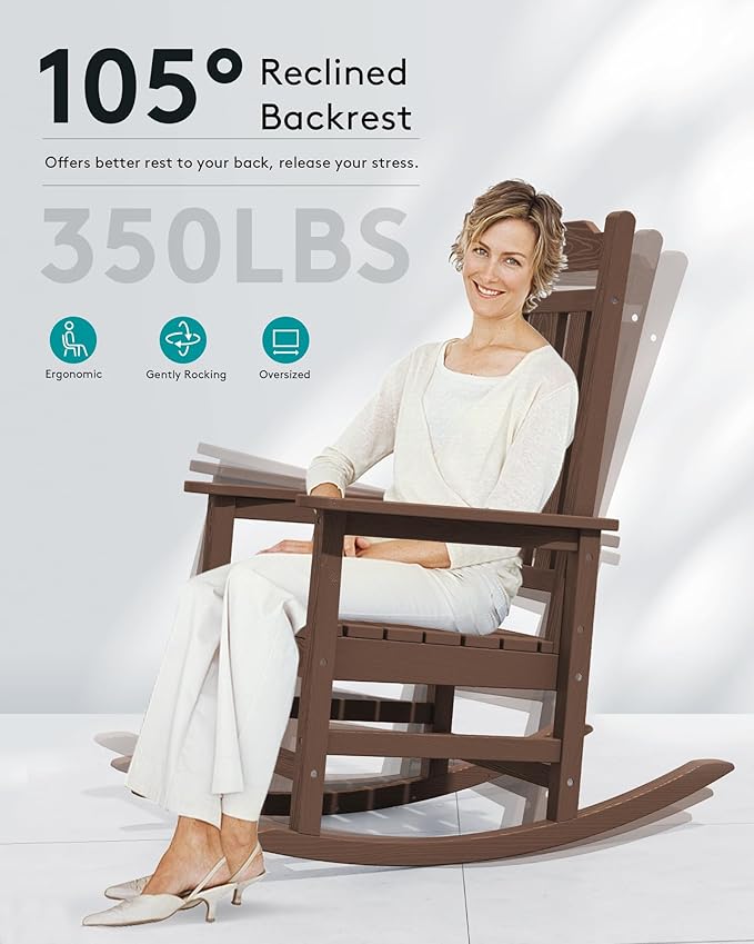 SERWALL HDPE Outdoor Rocking Chairs