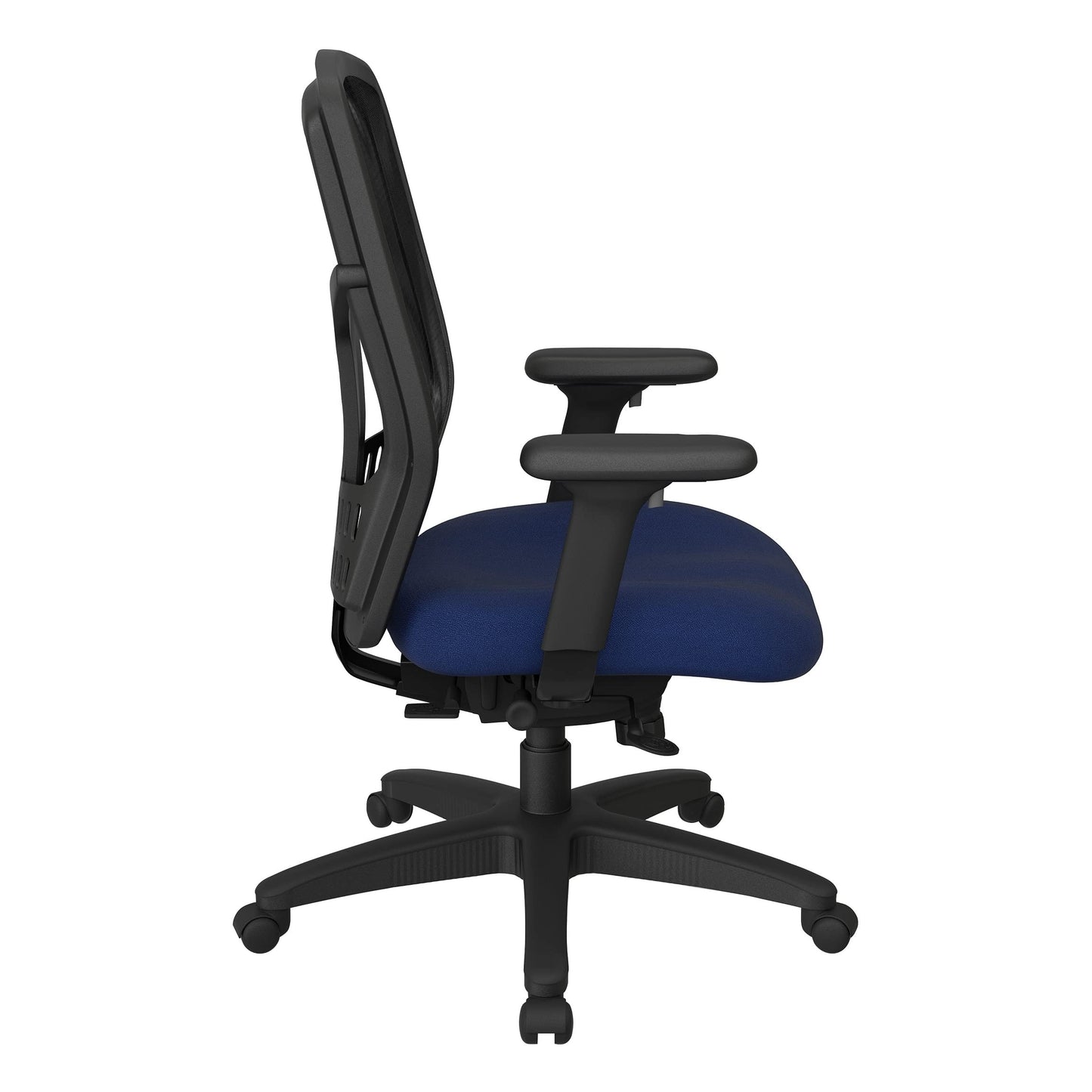 Office Star ProGrid High Back Manager's with Adjustable Seat Height, 2-to-1 Synchro Tilt Control and Seat Slider, Green Mesh