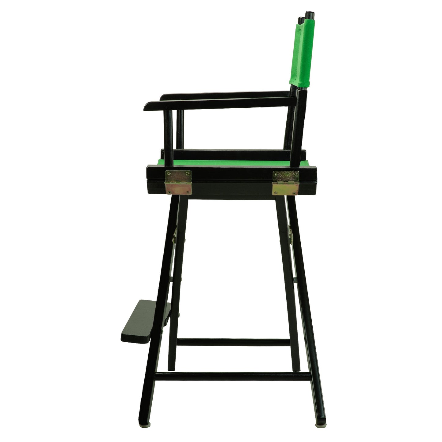 Casual Home Director's Chair ,Black Frame/Green Canvas,24" - Counter Height