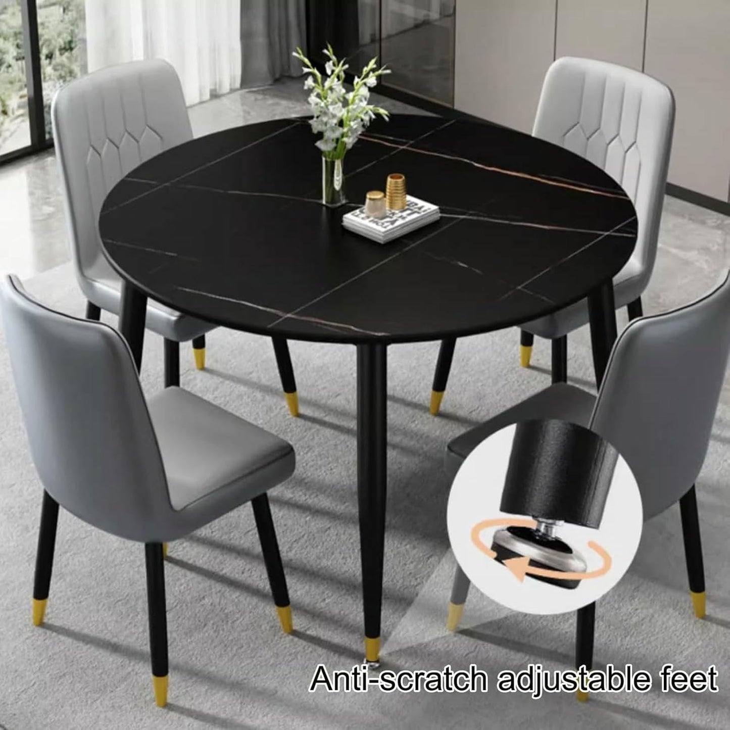 GFXYQPDNV Office Reception Room Club Table and Chair Set, Boardroom Desk, Compact Coffee Sofa Seat Office Lounge, for Crafts Balcony Bedroom Hotel Reception