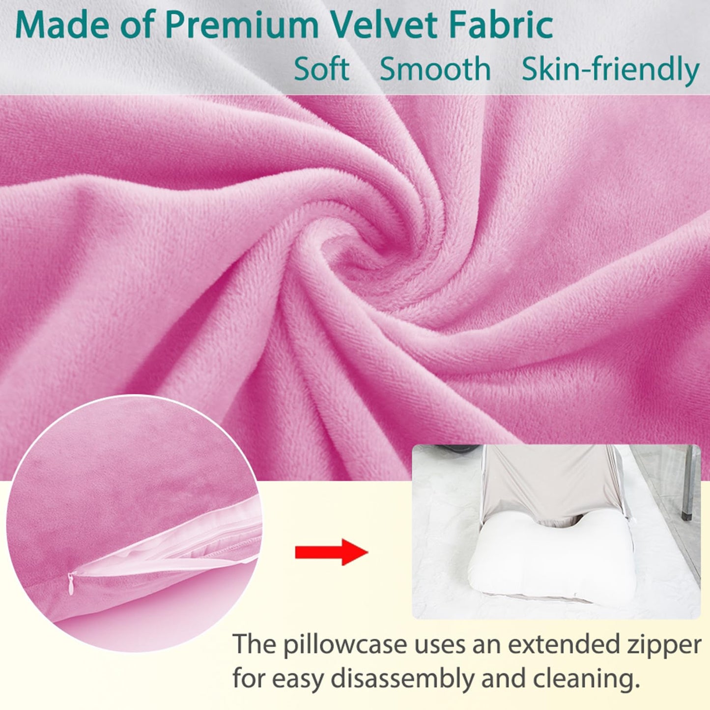 AS AWESLING Shredded Memory Foam Body Pillow, Pregnancy Pillows for Sleeping, Maternity Pillow for Pregnant Women, Memory Foam Filling U Shaped Body Pillow with Velvet Cover (Purple, 60 inch)