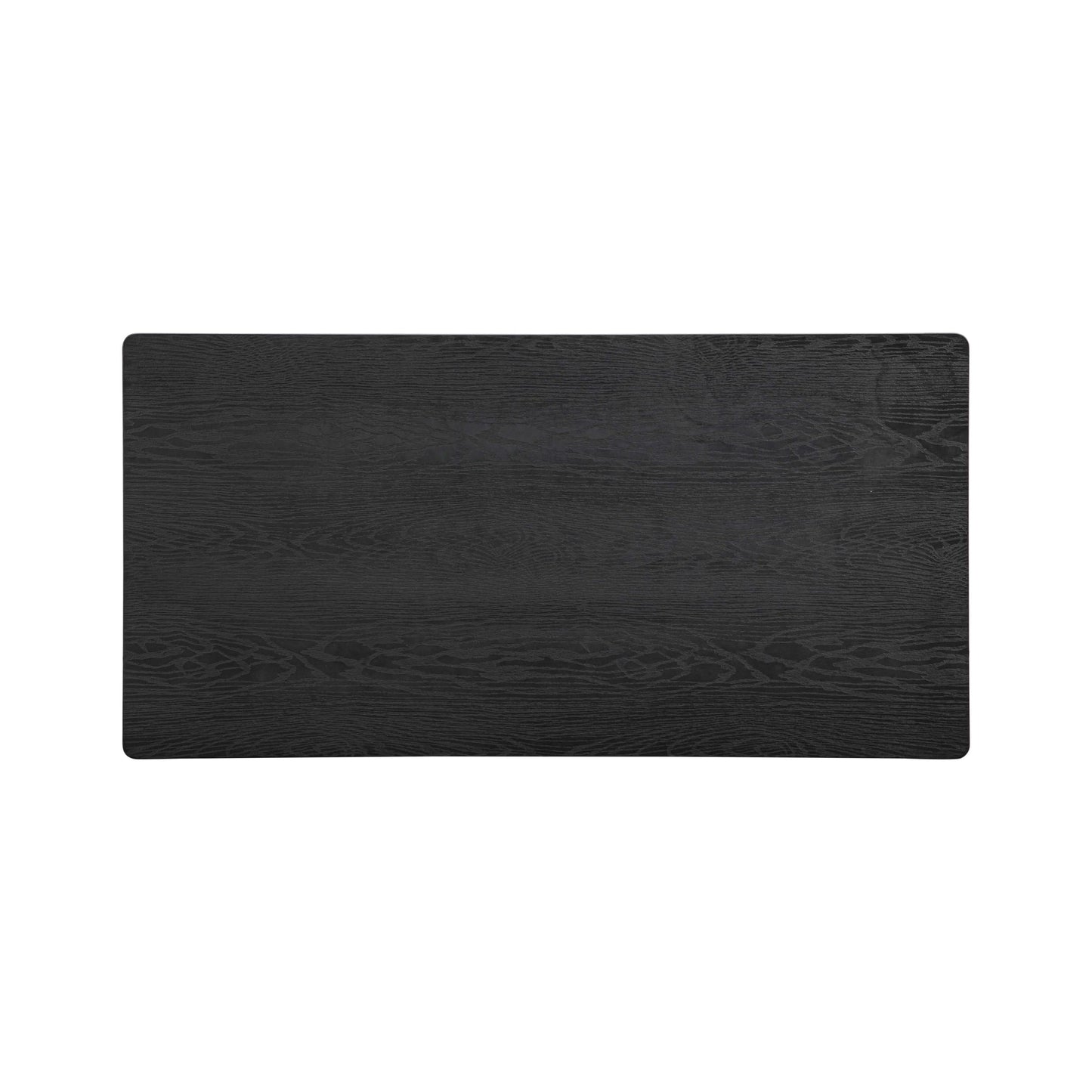 NTC Flow Modern Wooden Rectangle Coffee Table with Hidden Drawer – Waterproof & Heat Resistant, Burnt Black