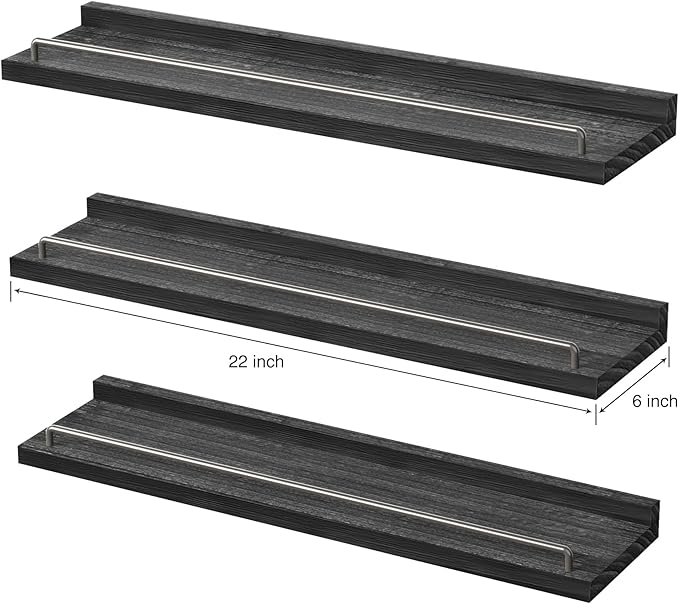 RYOFOBETTO 22 inches Long Floating Shelves, Bathroom Decor Shelves Over Toilet