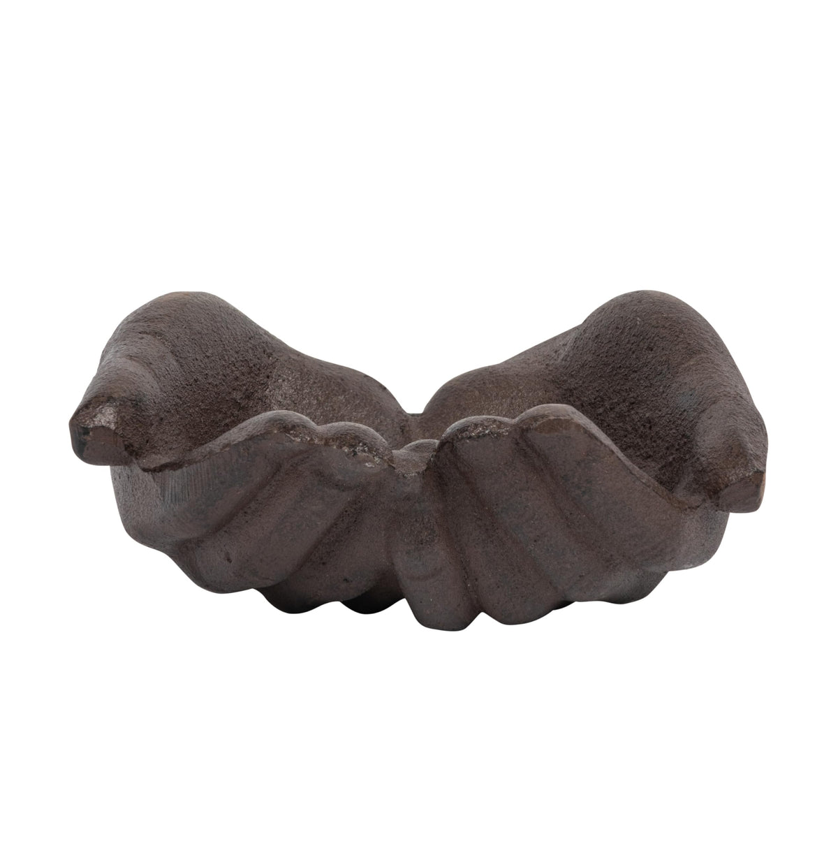 Creative Co-Op Cast Iron Hands Dish with Rust Finish