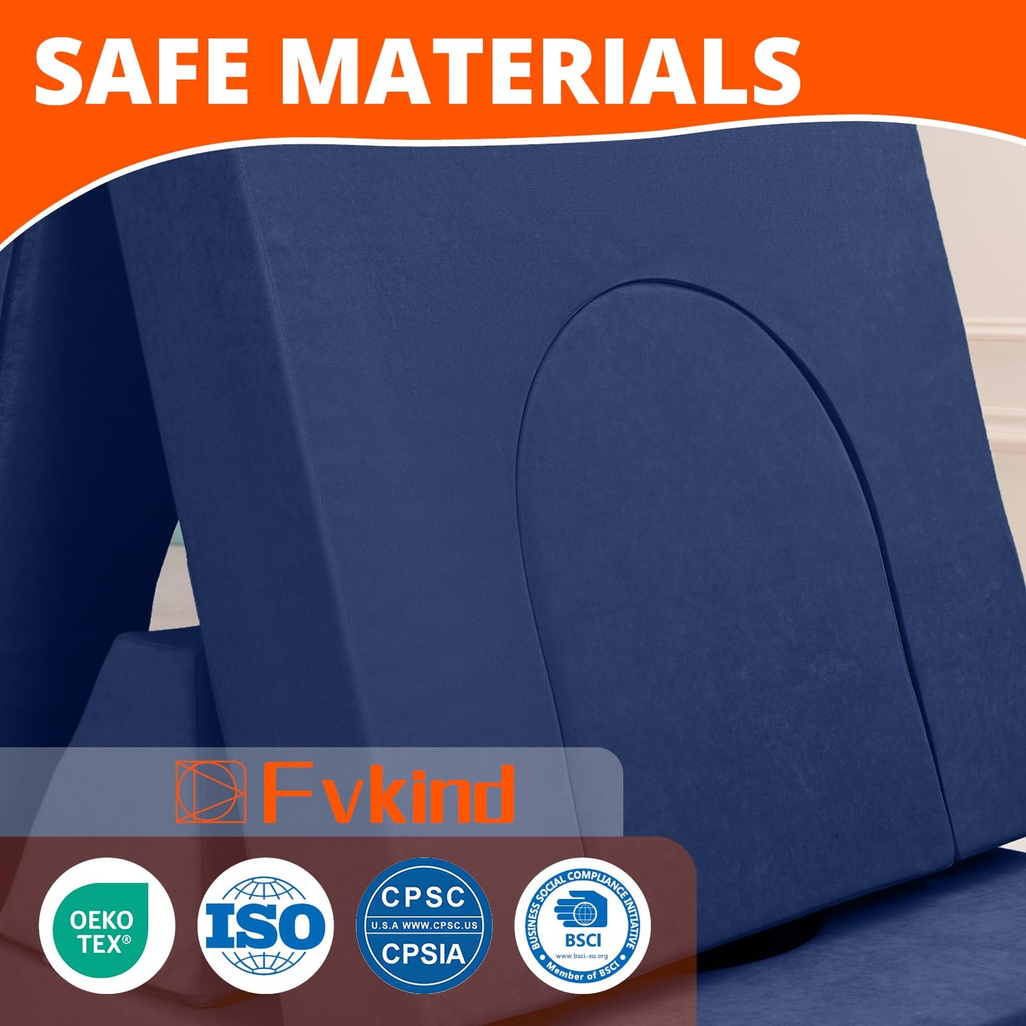Fvkind Modular Kids Play Couch 16pcs, Kids Toddler Couch Building Fort for Playroom, Bedroom, Toddler Sectional Play Sofa, Convertible Foam Cushion Sofa for Boys and Girls, Blue