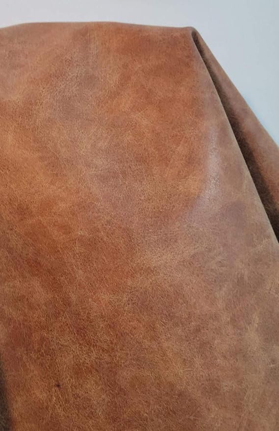 NAT Leathers | Blonde Crazy Horse Soft Faux Vegan Leather PU | 1 Yard Cut by