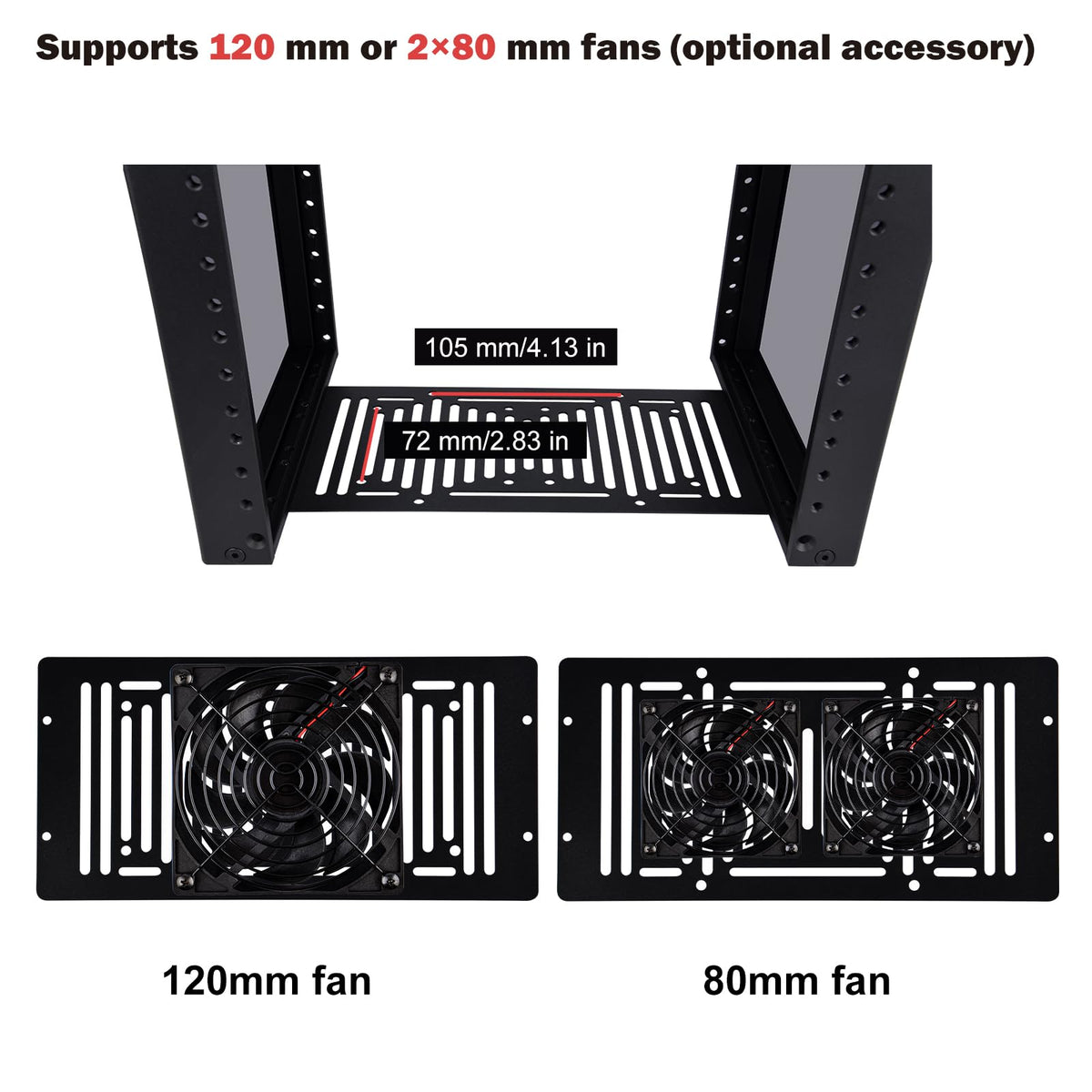 GeeekPi 8U Server Cabinet, 10 inch Server Rack for Network, Servers, Audio, and Video Equipment, DeskPi RackMate T1 Rackmount, 7.87 inch Depth