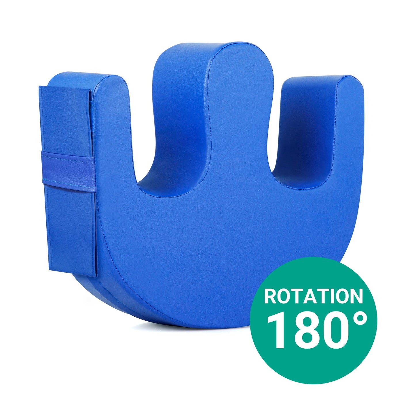 VitalEase Patient Turning Device, U-Shape Positioning Pillow, Waterproof PU Leather, Regular Size, 18.7" Wide, More Compact Fit for in-Bed Care