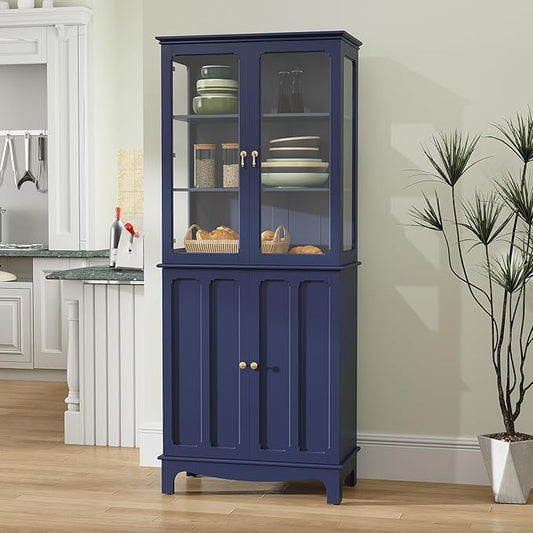 ARTPOWER 72" Freestanding Kitchen Pantry Storage Sideboard, Classical Tall