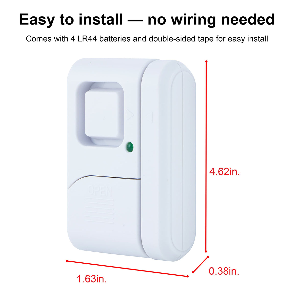 GE 45115 Wireless Magnetic Window Alarms 2 Pack