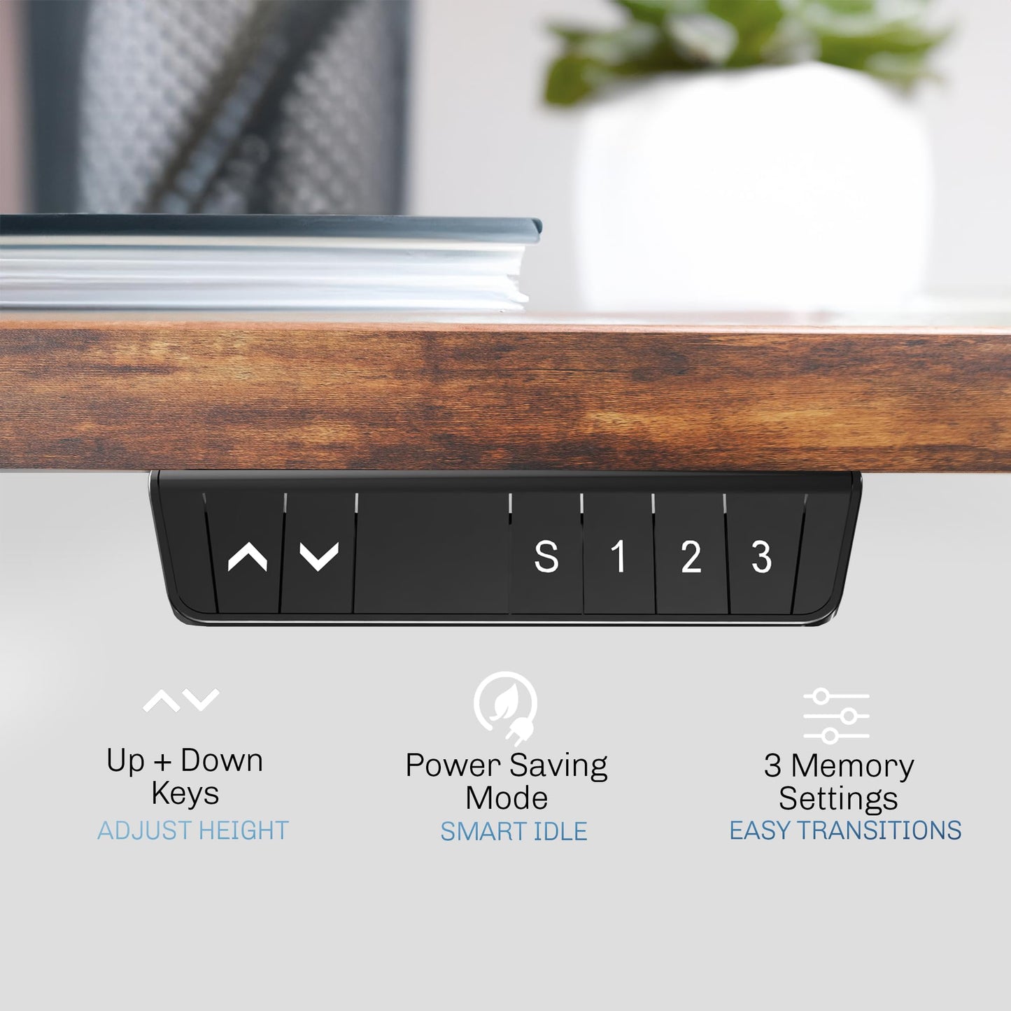 VIVO Electric Dual Motor Standing Desk Frame for 41 to 82 inch Table Tops, Frame Only, Ergonomic Standing Height Adjustable Base with Push Button Memory Controller, White, DESK-V122EW