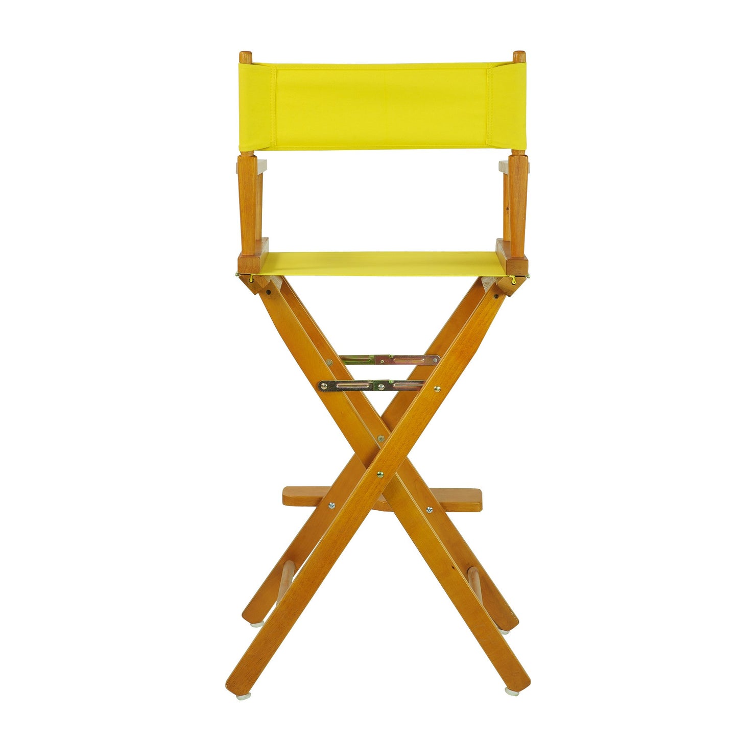 Casual Home 30" Director's Chair Honey Oak Frame-with Yellow Canvas, Bar Height
