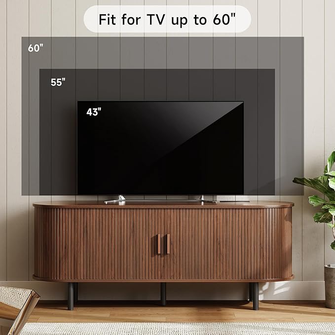 ONBRILL 55" TV Stand with Power Outlet