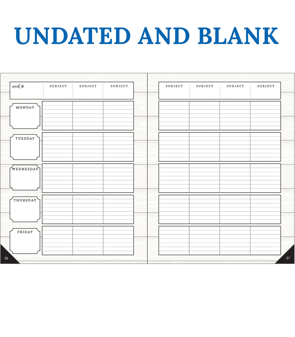 Carson Dellosa Education Modern Farmhouse Teacher Planner 2026-2027,Undated 8" x 11" Lesson Plan Book With Stickers, Class Schedule & Weekly Calendar School Supplies, Homeschool & Classroom Must Haves