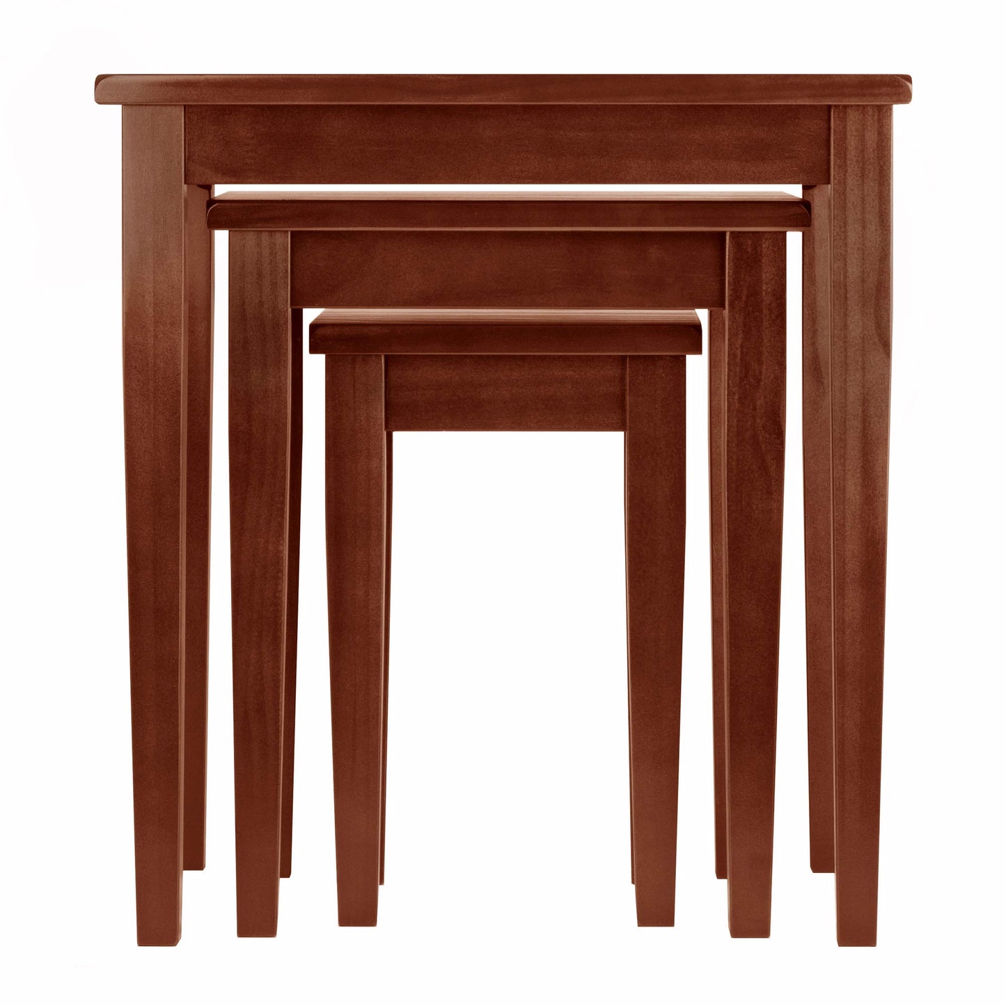 Winsome Regalia Nesting Accent Tables, for Living Room, Walnut, Set of 3