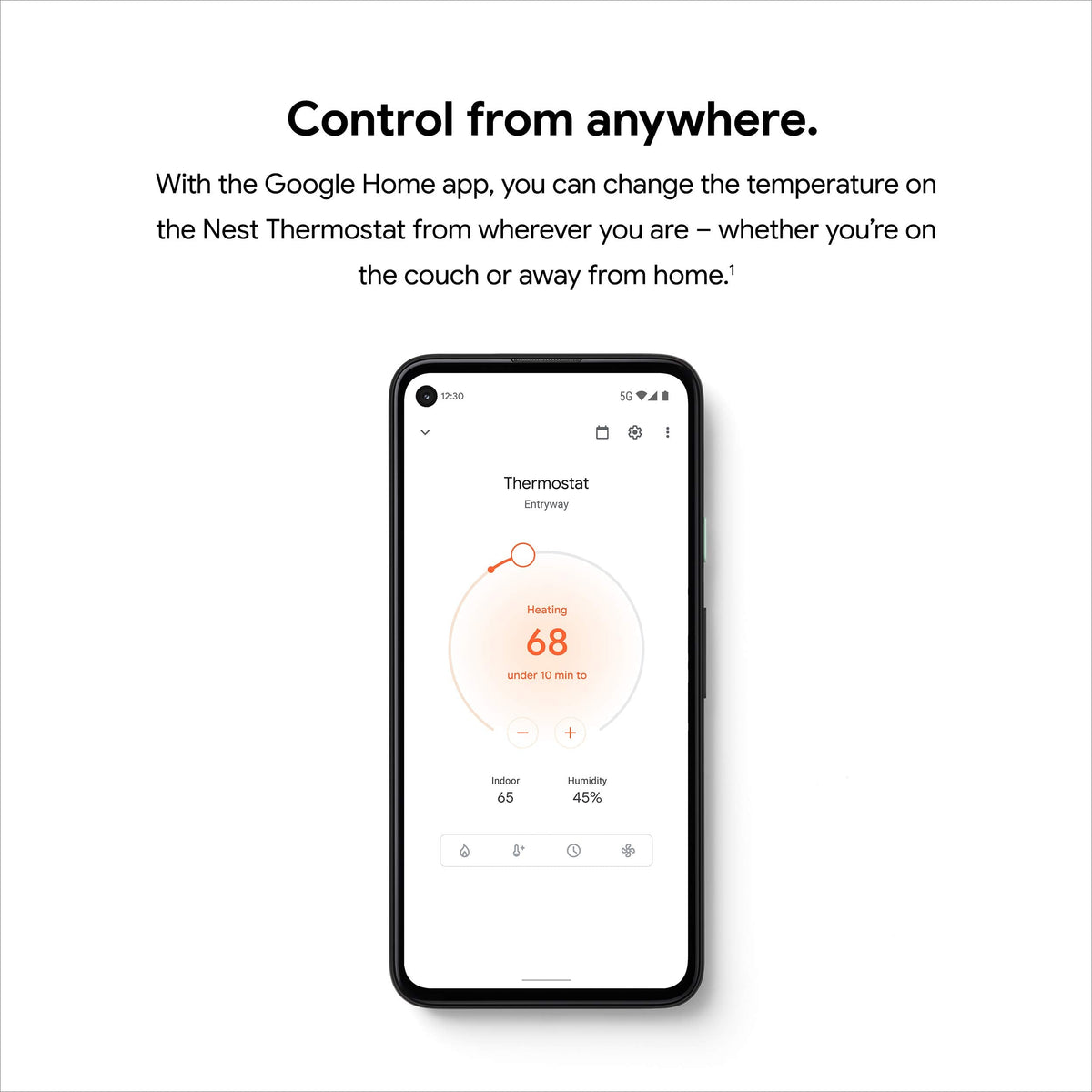 Google Nest Thermostat - Smart Thermostat for Home - Programmable Wifi Thermostat - Snow