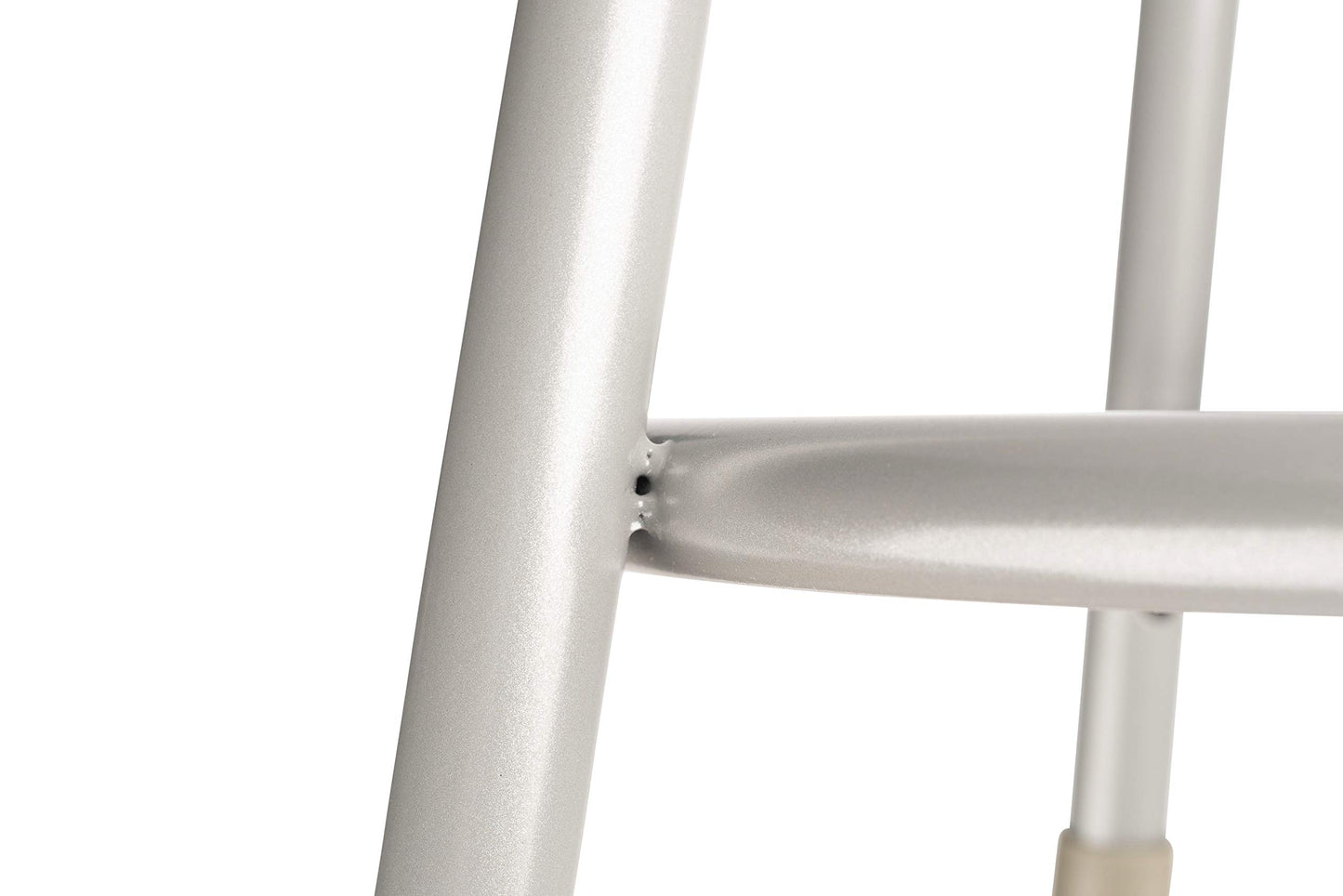 (5 Pack) NPS® 19"-27" Height Adjustable Heavy Duty Vinyl Padded Steel Stool with Backrest, Grey