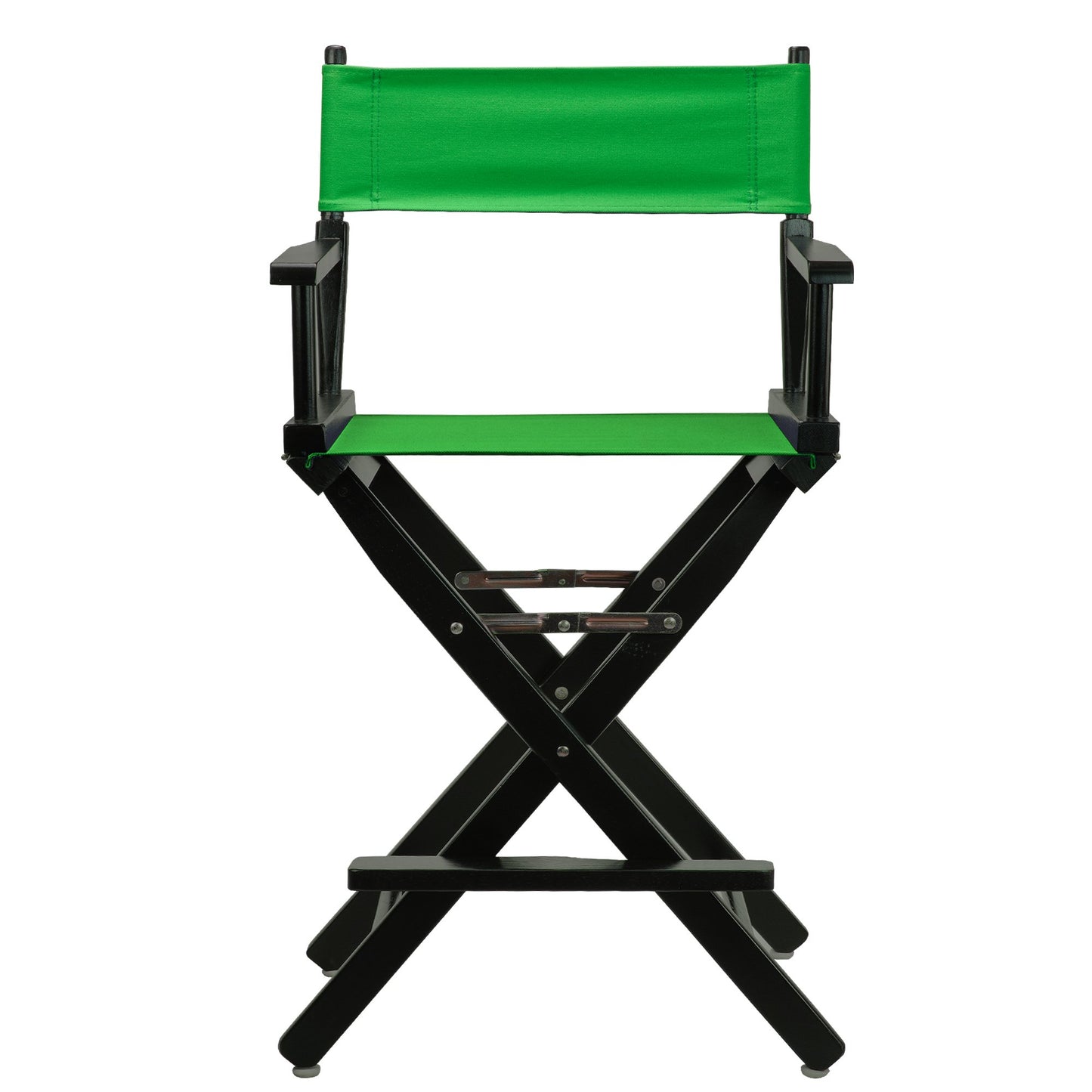 Casual Home Director's Chair ,Black Frame/Green Canvas,24" - Counter Height